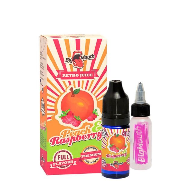 Big Mouth Retro Juice PEACH and RASPBERRY - 10 ml