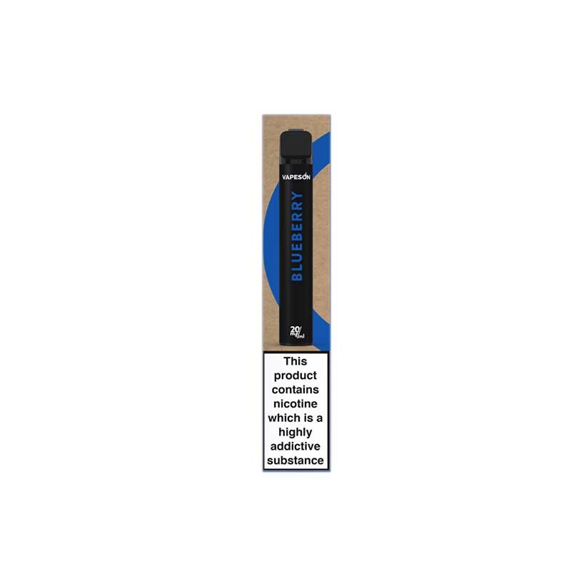 Vapeson Blueberry Puff Engangs E-cigaret - 20mg/ml