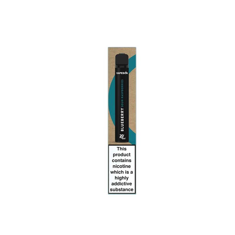 Vapeson Blueberry Sour Raspberry Engangs E-cigaret - 20mg/ml
