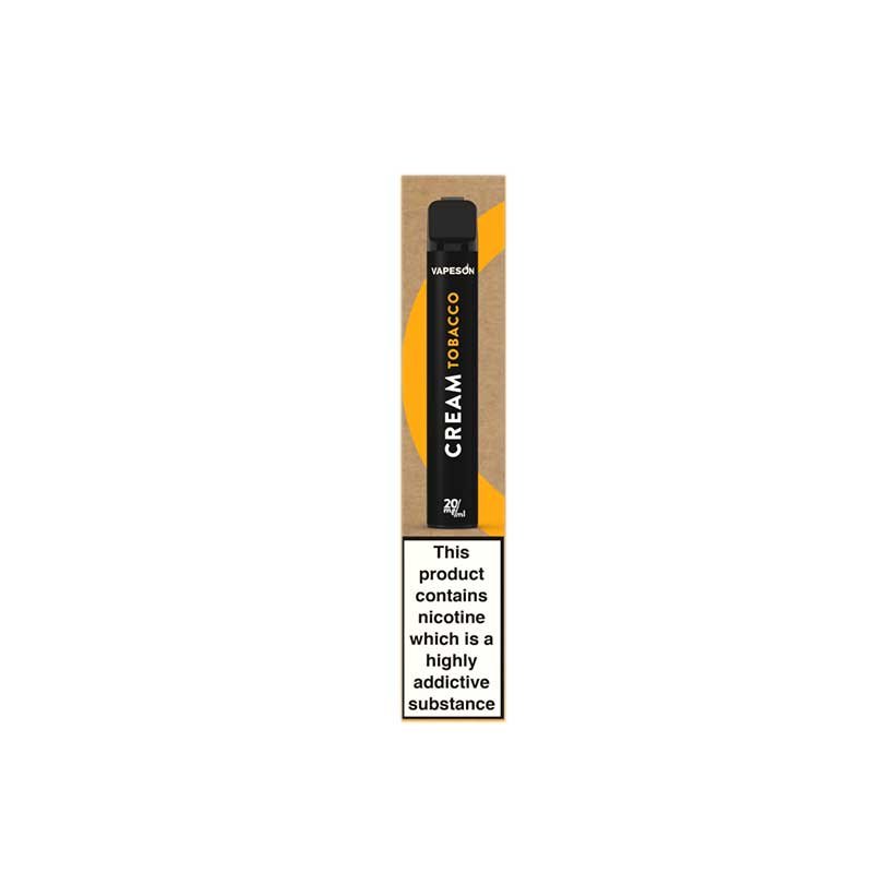 Vapeson Cream Tobacco Engangs E-cigaret - 20mg/ml