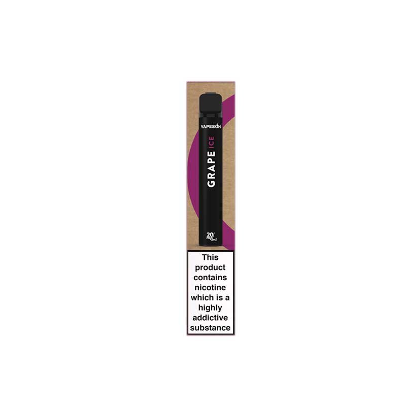 Vapeson Grape Ice Engangs E-cigaret - 20mg/ml