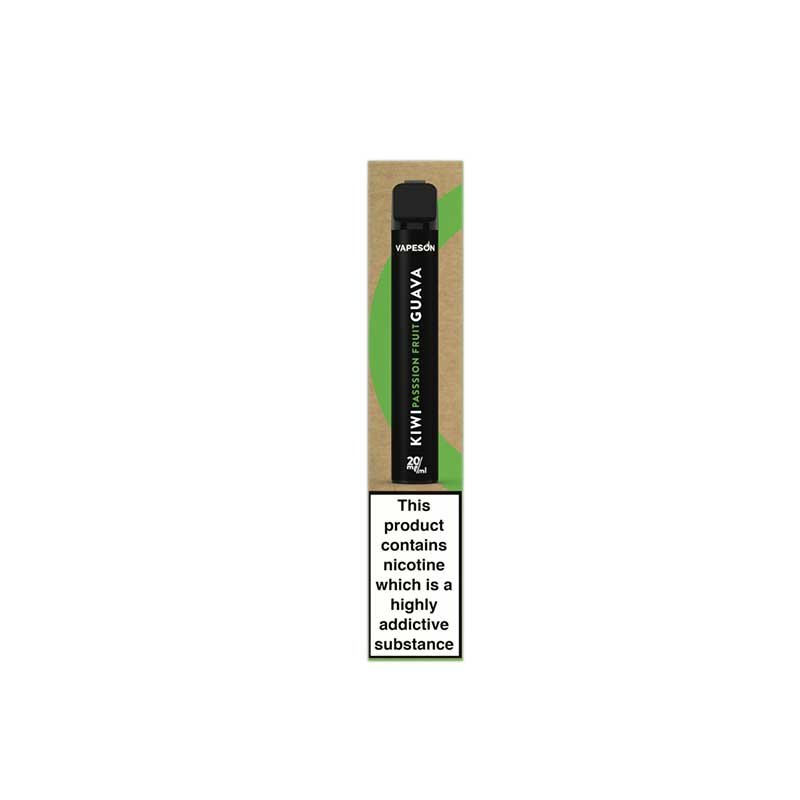 Vapeson Kiwi Passion Fruit Guava Engangs E-Cigaret - 20mg/ml