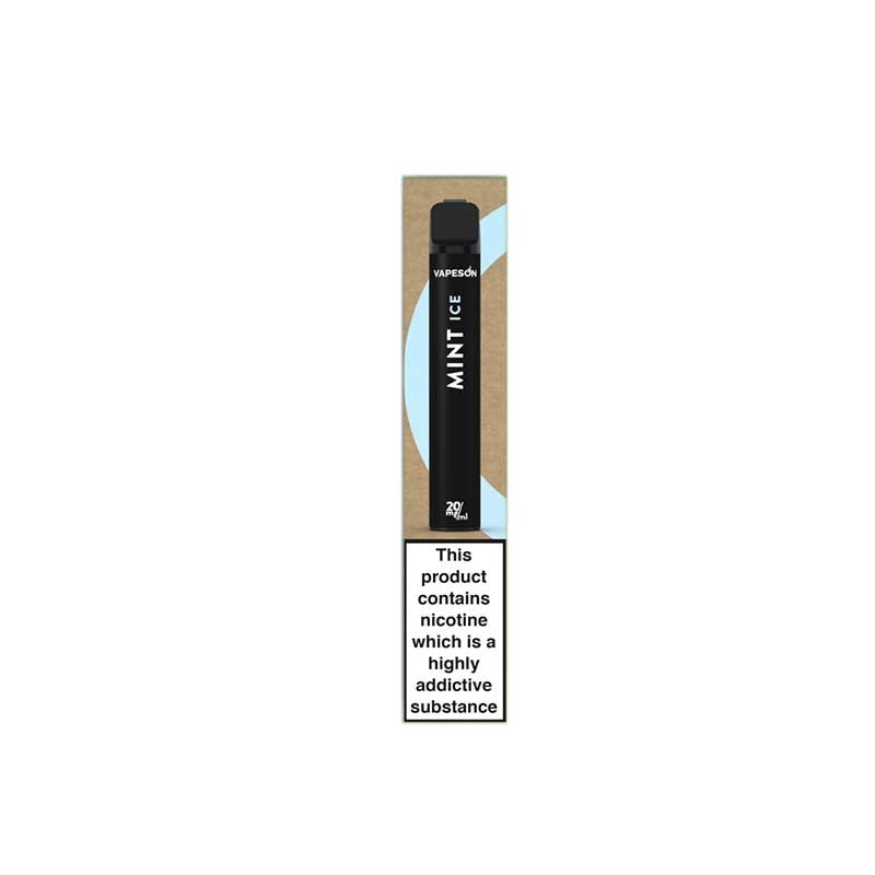 Vapeson Mint Ice Engangs E-Cigaret - 20mg/ml