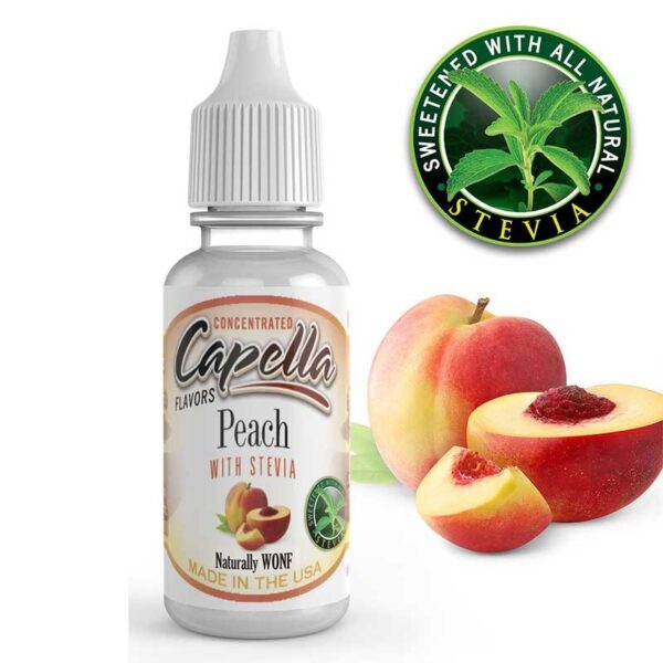 Capella Peach med Stevia - 13 ml